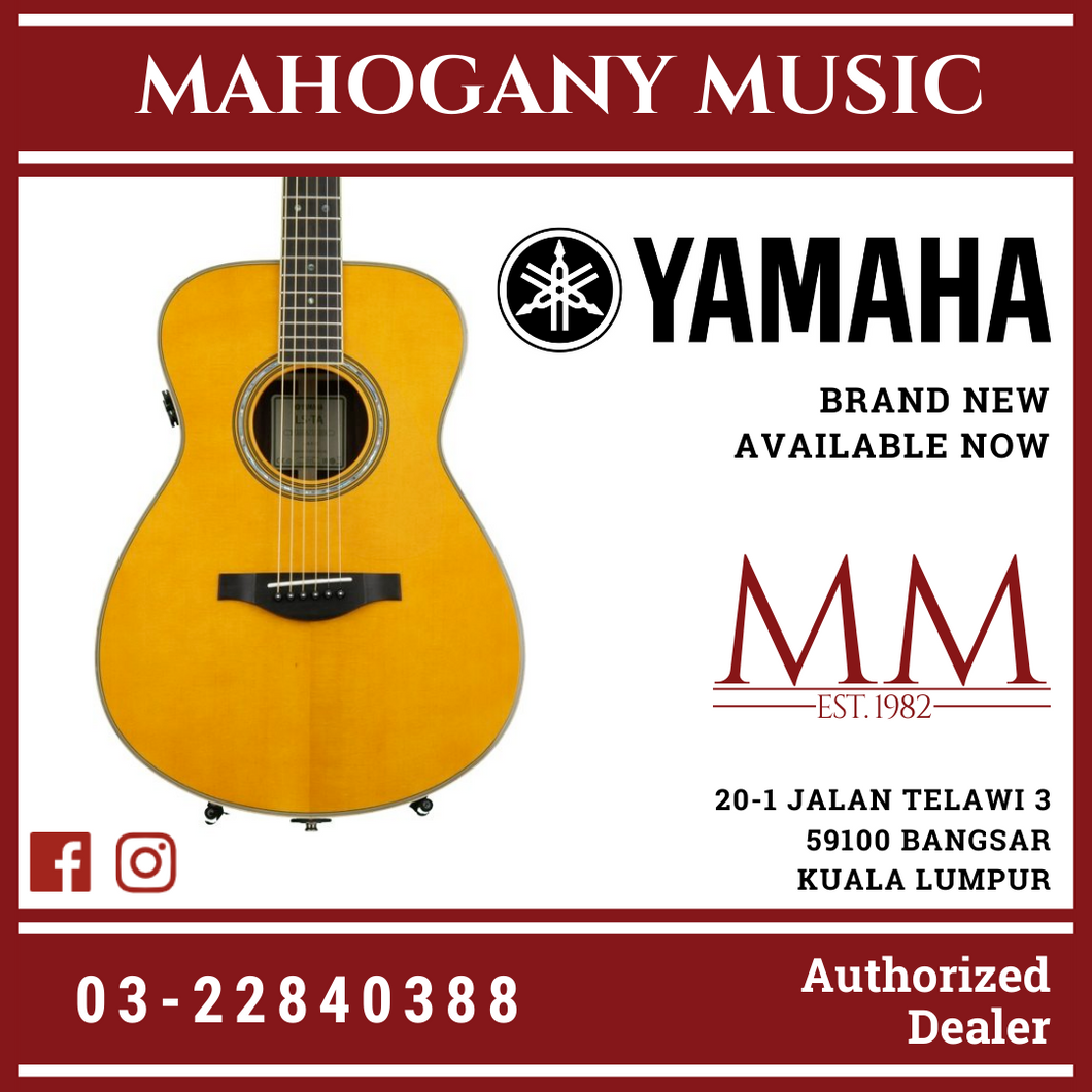 Yamaha LS-TA TransAcoustic Concert Acoustic-Electric Guitar with Amplifier - Vintage Tint