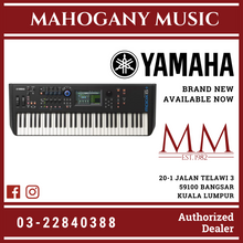 Yamaha MODX6+ 61 Semi-weighted Key Synthesizer with Sustain Pedal Package