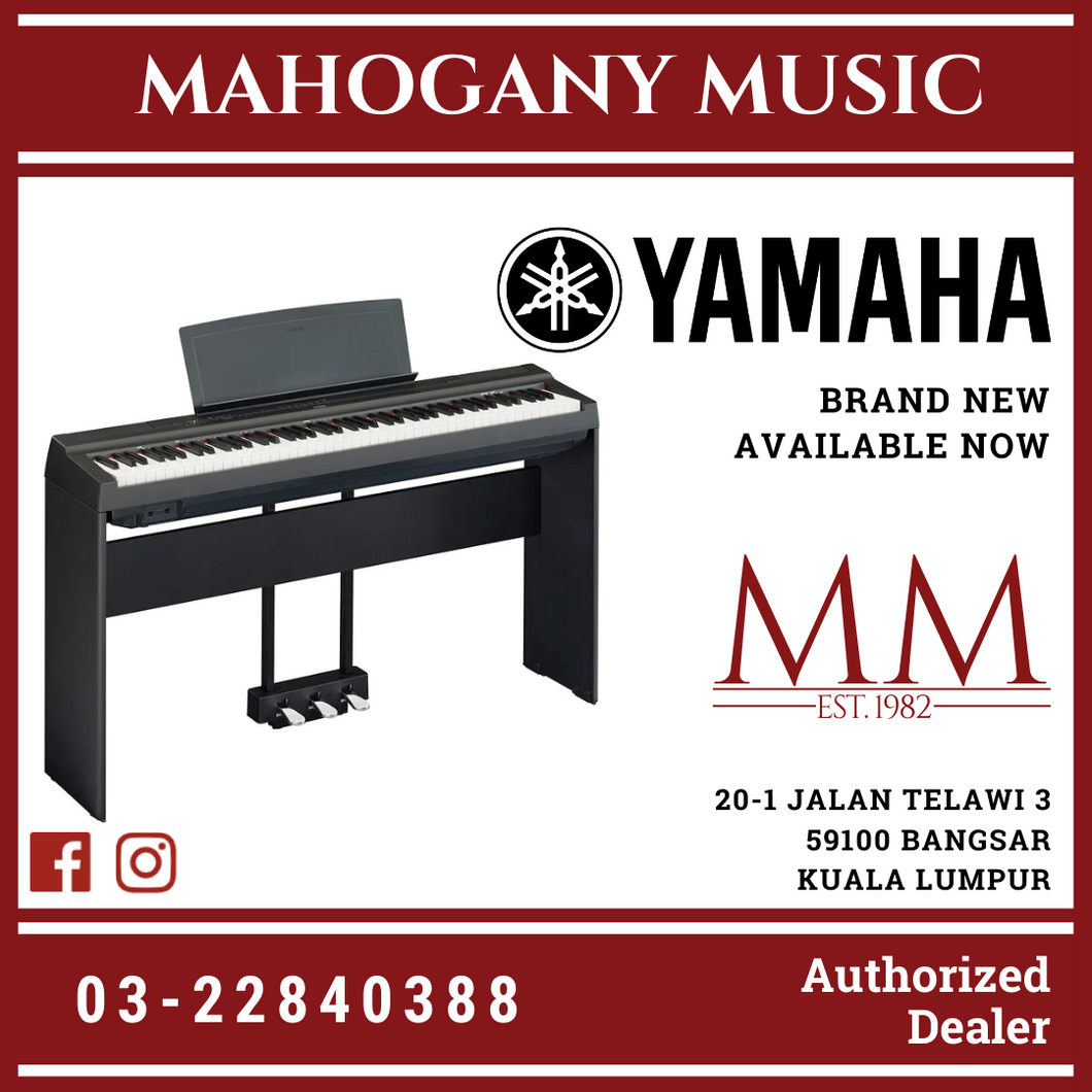 Yamaha P-125a 88-Keys Digital Piano 10 in 1 Performing Package - Black