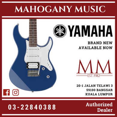 Yamaha PAC012 HSS Electric Guitar Package with GA15II Electric Speaker Amplifier - Dark Blue Metallic