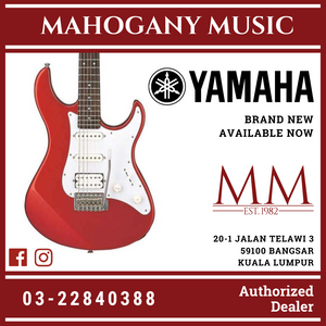 Yamaha PAC012 HSS Electric Guitar Package with GA15II Electric Speaker Amplifier - Red Metallic