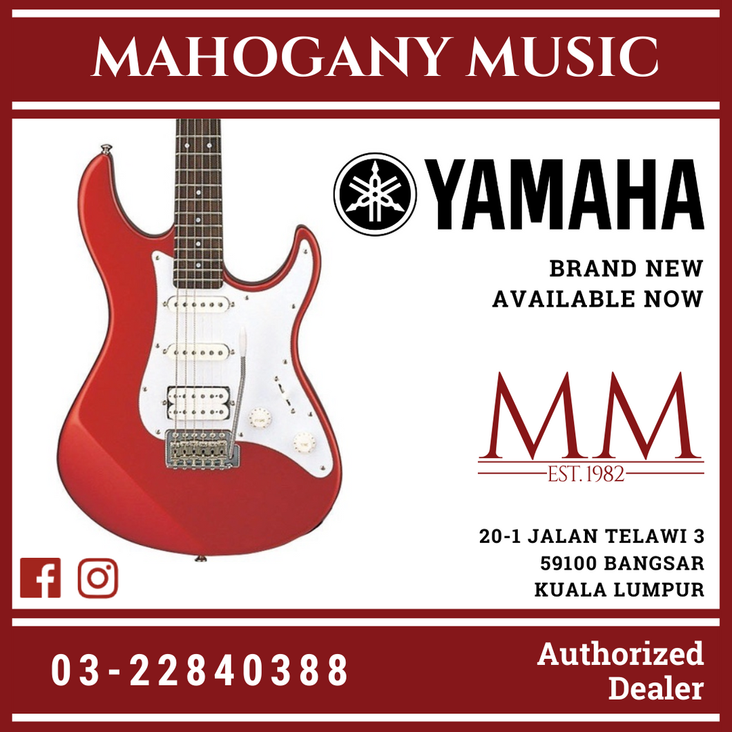 Yamaha PAC012 HSS Pacifica Electric Guitar - Red Metallic (PAC 012/PAC-012)