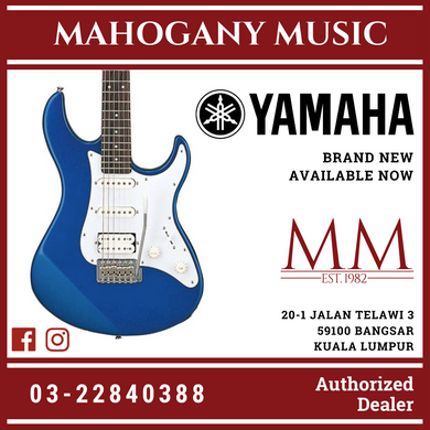 Yamaha PAC012 HSS Pacifica Electric Guitar Package - Dark Blue Metallic