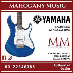 Yamaha PAC012 HSS Pacifica Electric Guitar Package - Dark Blue Metallic