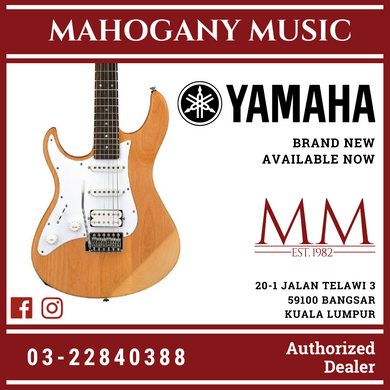 Yamaha PAC112JL Pacifica Left-Handed Electric Guitar - Yellow Natural Satin