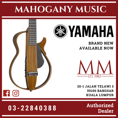 Yamaha SLG200NW Silent Guitar Package, Wide Nylon-String - Natural