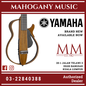 Yamaha SLG200NW Silent Guitar with FREE Bag, Wide Nylon-String - Natural