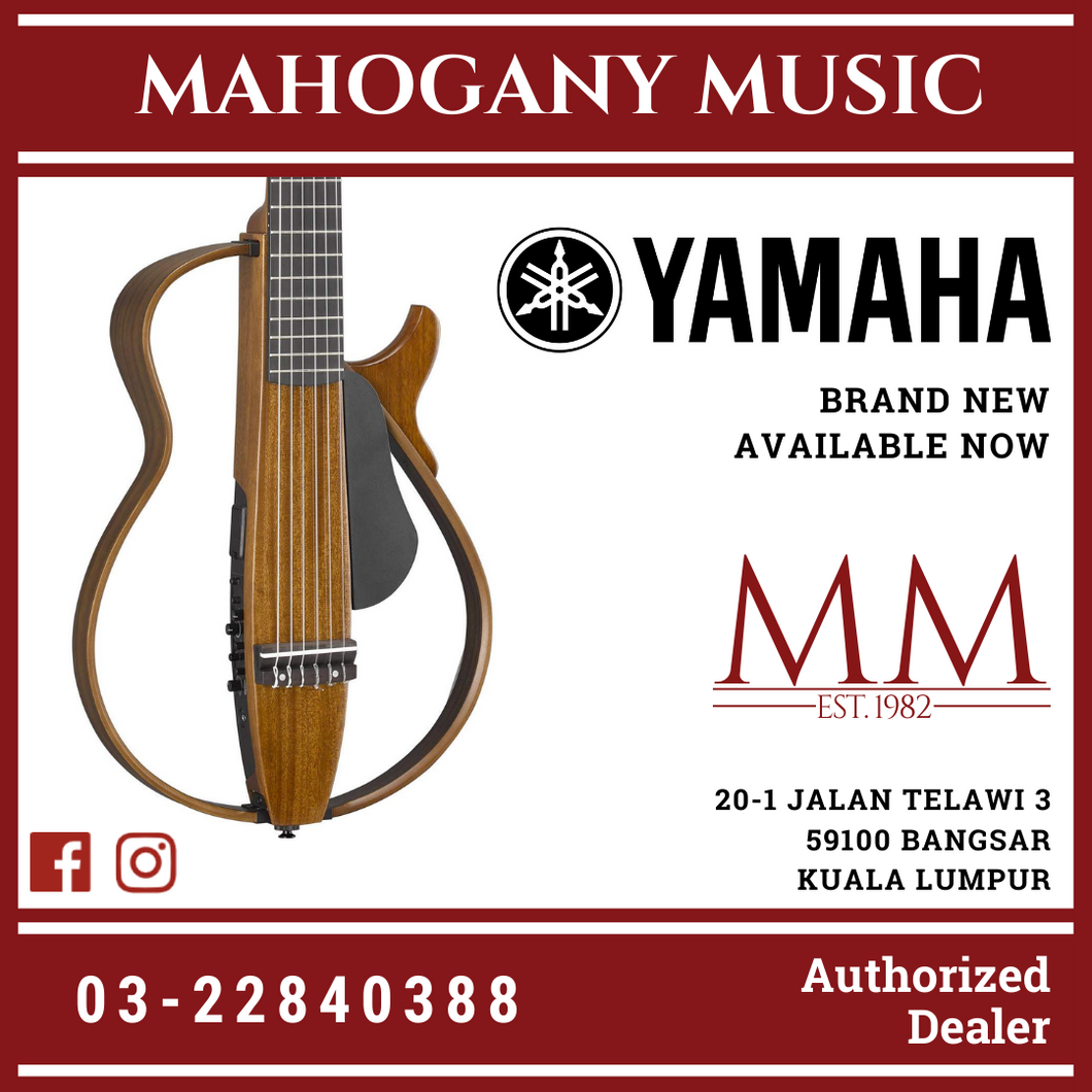 Yamaha SLG200NW Silent Guitar with FREE Bag, Wide Nylon-String - Natur –  Mahogany Music