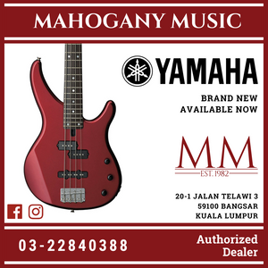 Yamaha TRBX174 4-string Electric Bass Guitar - Red Metallic