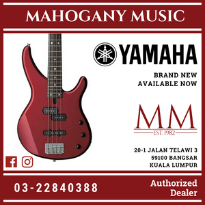 Yamaha TRBX174 4-string Electric Bass Guitar Package - Red Metallic