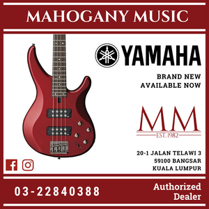 Yamaha TRBX304 4-string Electric Bass Guitar - Candy Apple Red