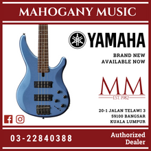Yamaha TRBX304 4-string Electric Bass Guitar - Factory Blue