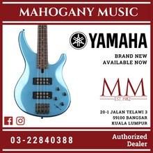Yamaha TRBX304 4-string Electric Bass Guitar Package - Factory Blue