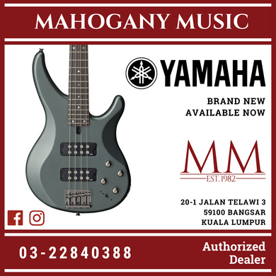 Yamaha TRBX304 4-string Electric Bass Guitar Package - Mist Green