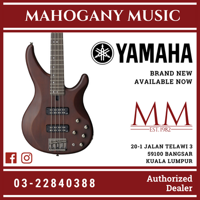 Yamaha TRBX504 4-string Electric Bass Guitar - Translucent Brown