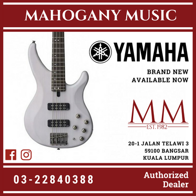 Yamaha TRBX504 4-string Electric Bass Guitar - Translucent White