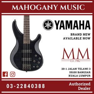 Yamaha TRBX604FM 4-string Electric Bass Guitar - Translucent Black