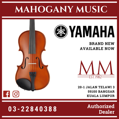 Yamaha V3SKA34 3/4 Size Beginner Acoustic Violin with Case for 9-11 years old