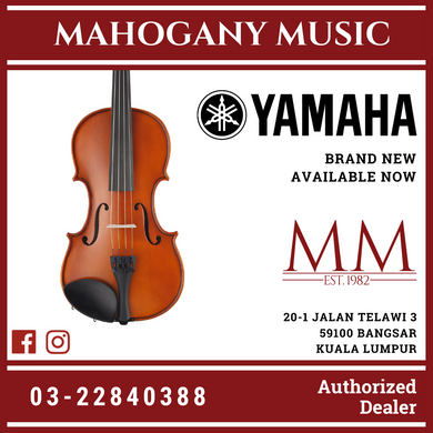 Yamaha V3SKA44 4/4 Size Beginner Acoustic Violin with Case for 12+ years old
