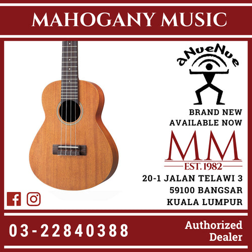 aNueNue C30E Hawaiian Dream Series Full Solid Concert Ukulele With Gigbag - Smooth Satin ( C 30 / C-30 E)