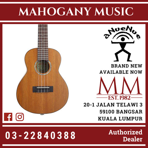 aNueNue C3E Hawaiian Dream Series Solid Top Tenor Ukulele With Gigbag - Satin Natural (C3 / C 3 E)