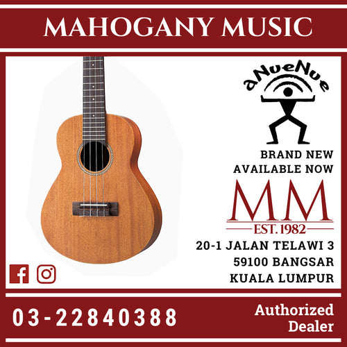 aNueNue T30E Hawaiian Dream Series Full Solid Tenor Ukulele With Gigbag - Smooth Satin ( T 30 / T-30 E)