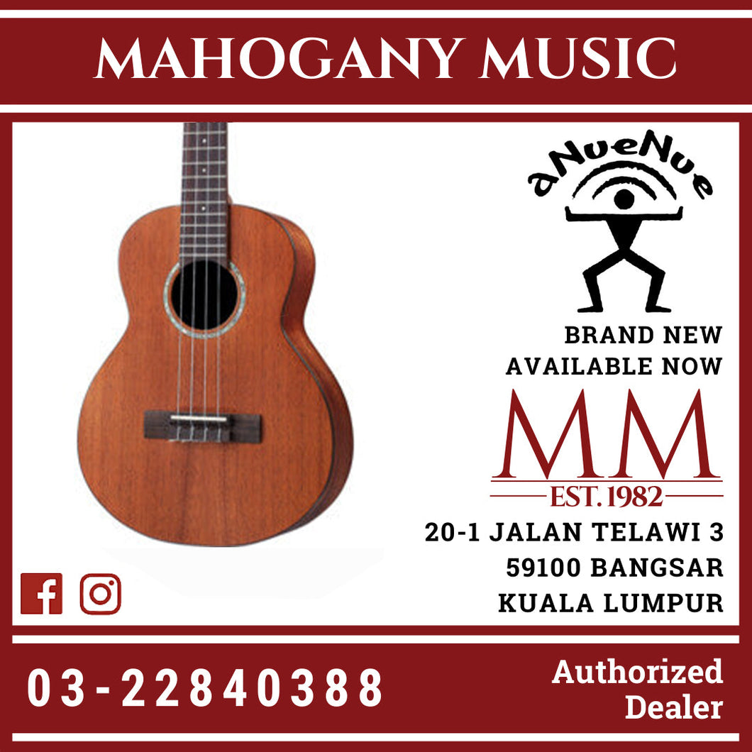 aNueNue T3E Hawaiian Dream Series Solid Top Tenor Ukulele With Gigbag - Satin NaturalT3E