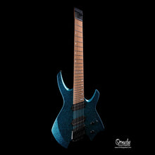 Ormsby Goliath GTR Blue Sparkle 7 string guitar