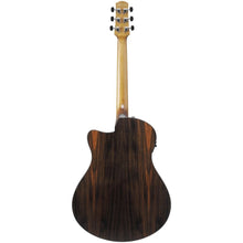 IBANEZ AAM70CE-TBN ADVANCED ACOUSTIC SERIES ACOUSTIC ELECTRIC GUITAR, TRANSPARENT CHARCOAL BURST