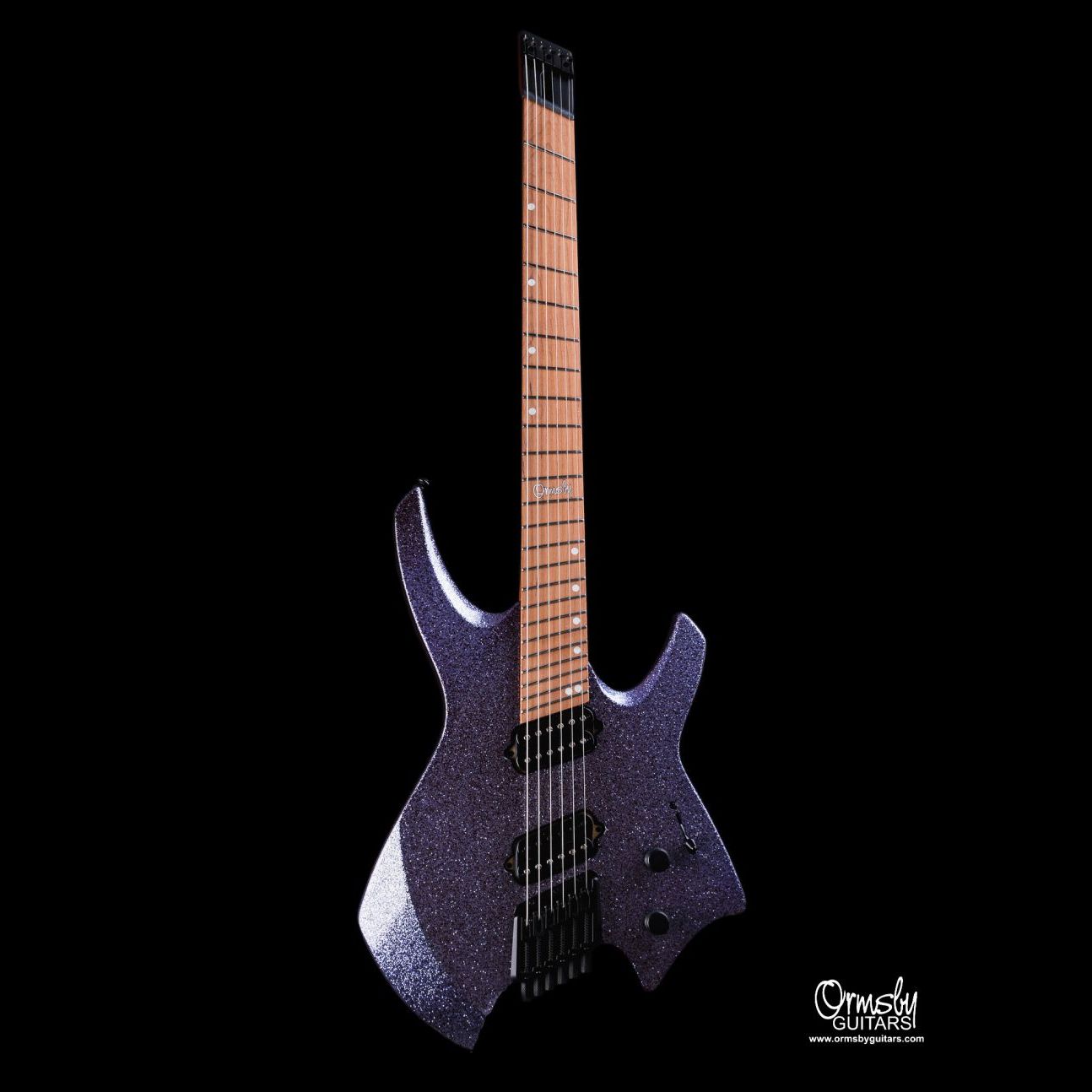 Ormsby Goliath GTR Lavender Sparkle 6 string guitar Mahogany Music