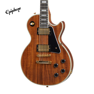 Epiphone Les Paul Custom Koa Electric Guitar - Natural