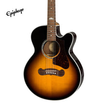 Epiphone J-200 EC Studio Parlor Acoustic-Electric Guitar - Vintage Sunburst