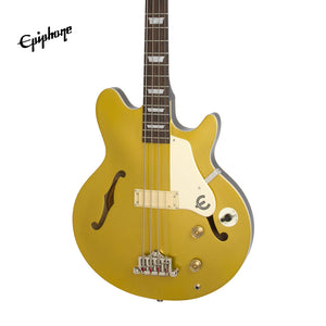 Epiphone Jack Casady Semi-Hollowbody Bass Guitar - Metallic Gold