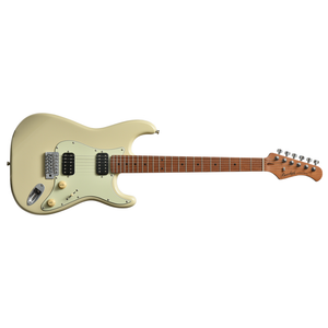 Bacchus BST-3-RSM/M-OWH Universe Series Roasted Maple Electric Guitar, Olympic White