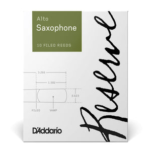D’Addario DJR1020 Reserve Alto Saxophone Reeds, Strength 2.0, 10-Pack
