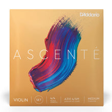 D’Addario A310 4/4M Ascente Violin String Set, 4/4 Scale, Medium Tension