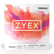 D’Addario DZ310A 4/4M ZYEX Violin String Set with Aluminum D, 4/4 Scale, Medium Tension