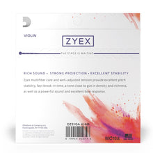 D’Addario DZ310A 4/4M ZYEX Violin String Set with Aluminum D, 4/4 Scale, Medium Tension