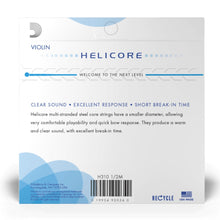 D’Addario H310 1/2M Helicore Violin String Set, 1/2 Scale, Medium Tension
