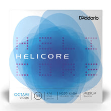 D’Addario H350 4/4M Helicore Octave Violin String Set, 4/4 Scale, Medium Tension