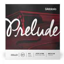 D’Addario J1010 4/4M Prelude Cello String Set, 4/4 Scale, Medium Tension