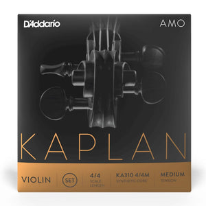 D’Addario KA310 4/4M Kaplan Amo Violin String Set, 4/4 Scale, Medium Tension