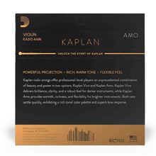 D’Addario KA310 4/4M Kaplan Amo Violin String Set, 4/4 Scale, Medium Tension