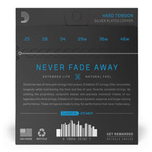 D'Addario XTC46FF  Silver Plated Copper Coated Classical Guitar Strings, Hard Tension