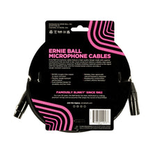 Ernie Ball P06392 Braided XLRM-XLRF Microphone Cable, 20′, Black