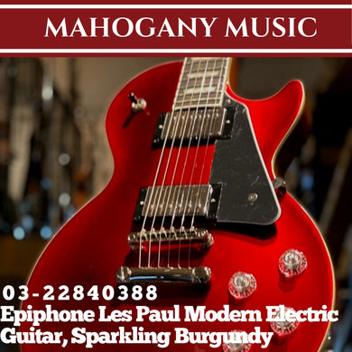 Epiphone Les Paul Modern Electric Guitar, Sparkling Burgundy