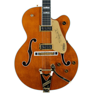 [PREORDER] Gretsch G6120TG-DS Players Edition Nashville Hollowbody Electric Guitar w/Bigsby, Roundup Orange