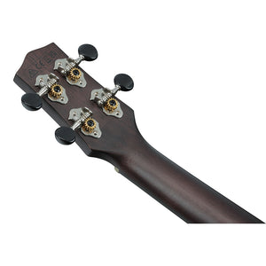 Ibanez UEW12E-BIF Cutaway Concert Ukulele, Black Ice Flat
