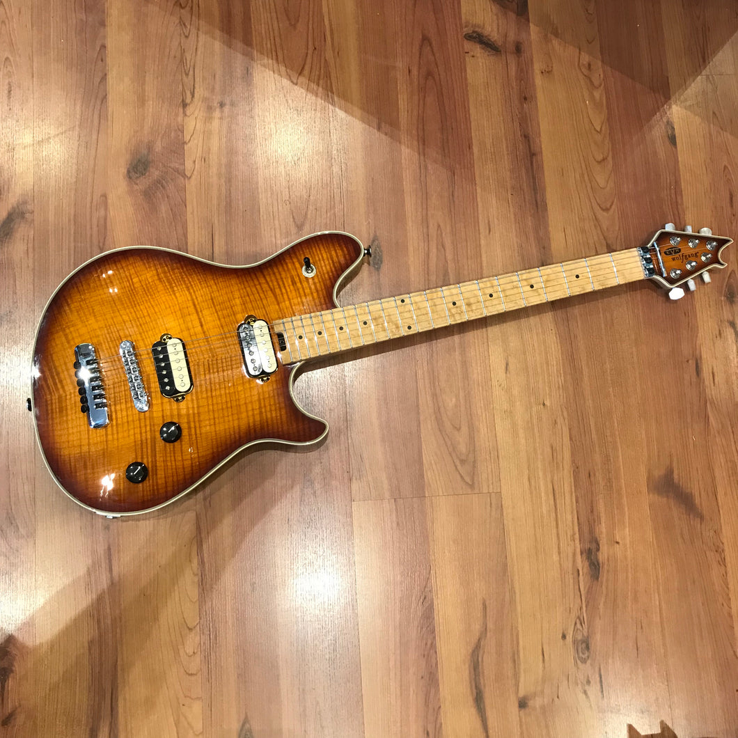 EVH Wolfgang HT Flame Maple Top Sunburst Hardtail USA