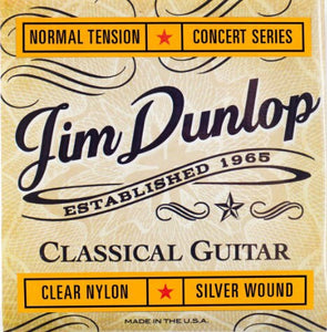 Jim Dunlop Clear Nylon Silver Wound Classical Guitar Strings